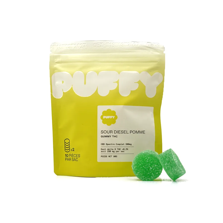 Gummies 50mg THC - Sour Diesel Apple
